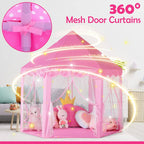 Princess Castle Tent House - Large Play Tent for Girls Indoor/Outdoor