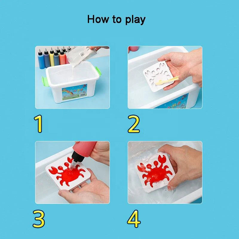 DIY 3D Magic Water Gel Elf Kit - Creative Handmade Bead Animals (3-Piece Set)