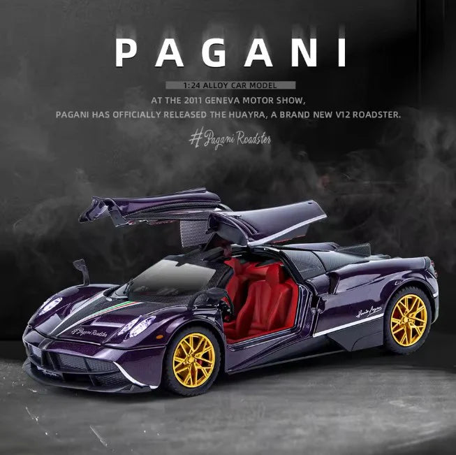 1:24 Scale Pagani Huayra Die-Cast Model - Supercar with Smoke, Light & Sound