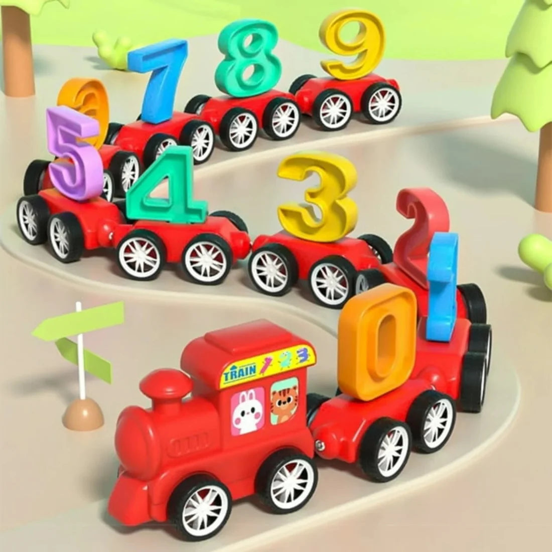 Magnetic Number Train Set – Educational Counting Toy for Toddlers