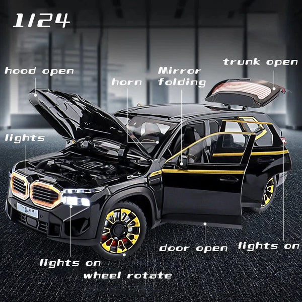 1:24 Scale BMW XM Die-Cast Model - Luxury SUV with Acrylic Display Box