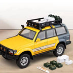 1:24 Scale Toyota Land Cruiser LC80 Diecast Model - Metal Car with Lights & Sound