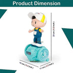 360° Rotating Musical Dancing Boy Toy - 5D Light Effects with Sound