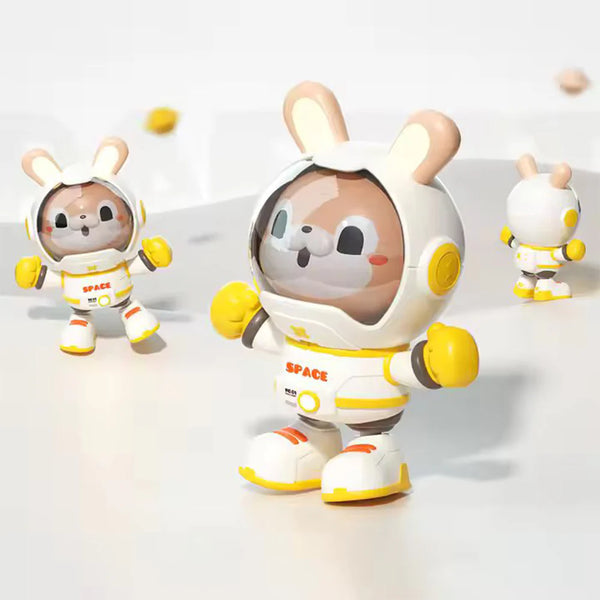 Electric Dancing Space Rabbit Toy - Walking Musical Toy with Lights & Sound