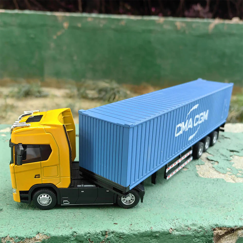 Scania Container Truck Die-Cast Model 1:50 - Heavy Duty Alloy with Opening Doors
