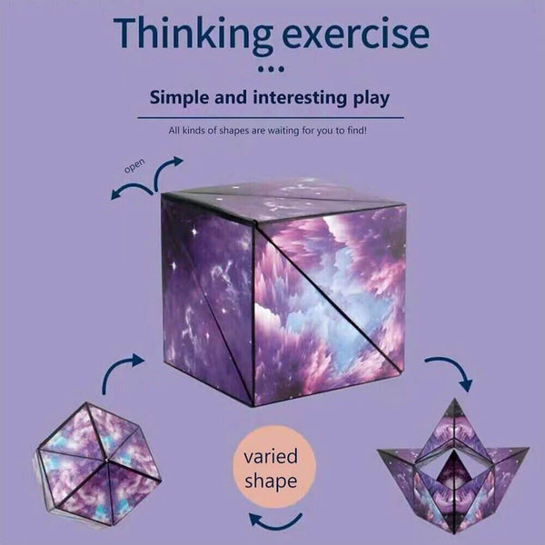 3d Geometric Brain Infinity Teaser Magic Cube