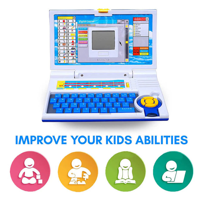 Kids Educational Learning Laptop - English Alphabet & Numbers Toy Computer Main Image