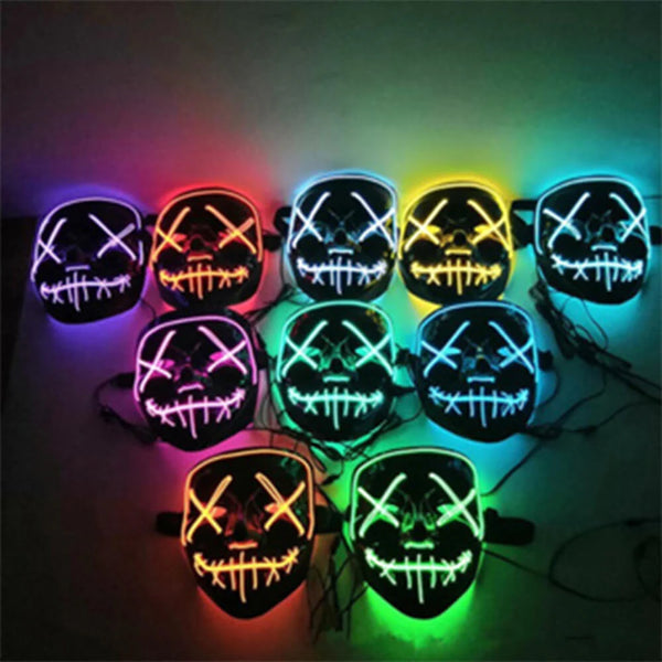 HORROR LED JOKER PRANK MASK