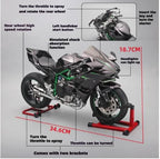 1:6 Scale Kawasaki Ninja H2R Die-Cast Motorcycle - Alloy with Smoke Effect & Lights