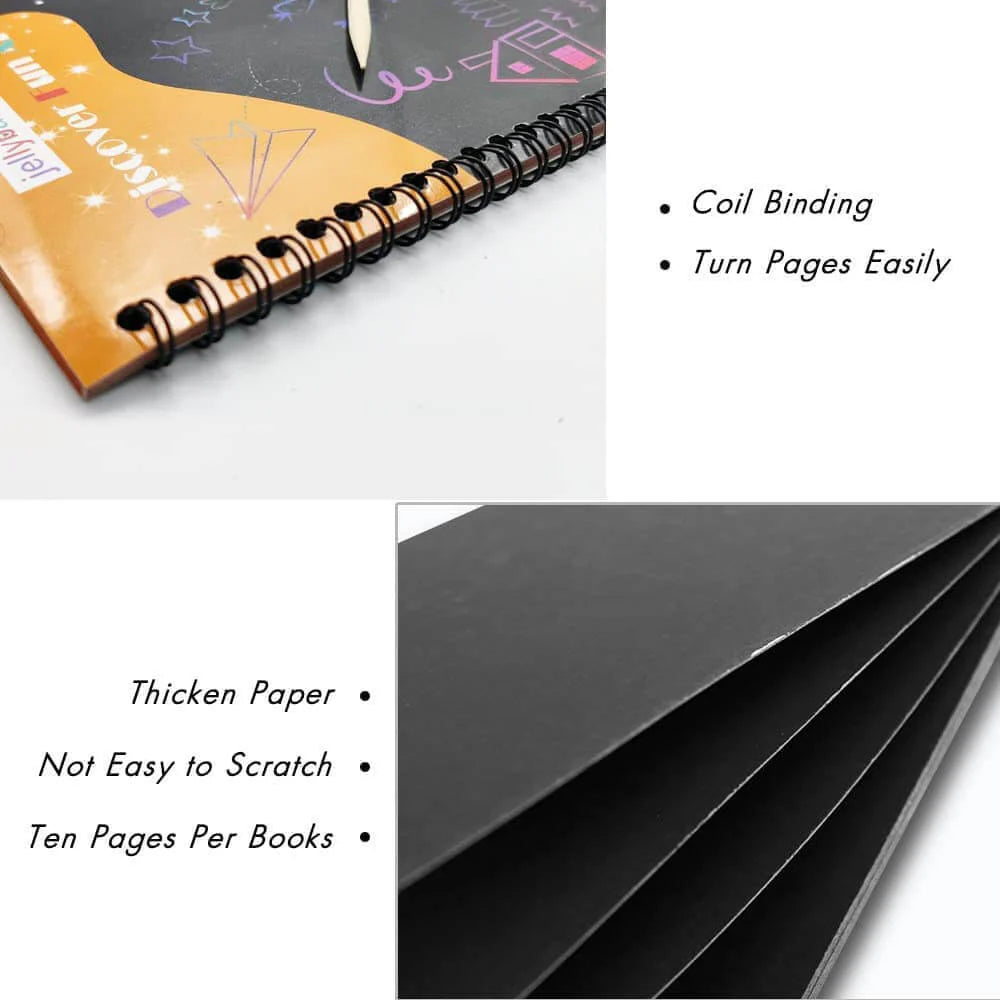Scratch Painting Note Book for Kids