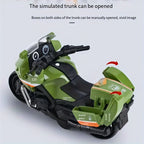 Children's Inertial Toy Motorcycle - Push & Go Simulation Bike for Kids
