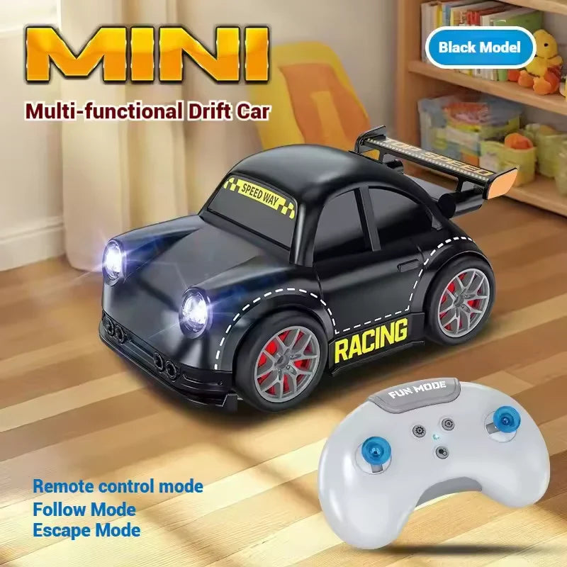 2.4GHz RC Mini Drift Car - Remote & Gesture Control with LED Lights