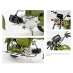 1:12 Scale Honda JH70 Die-Cast Motorcycle Model - Alloy Collectible with Rubber Tires