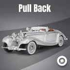 1:24 Diecast Benz 500k Classic Model With Acrylic Box - White