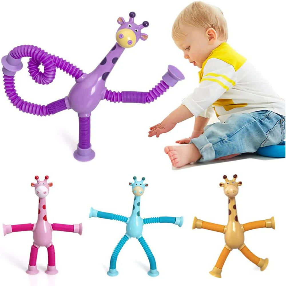Cute Giraffe Stretch Tube Stress Relief Sensory Toy