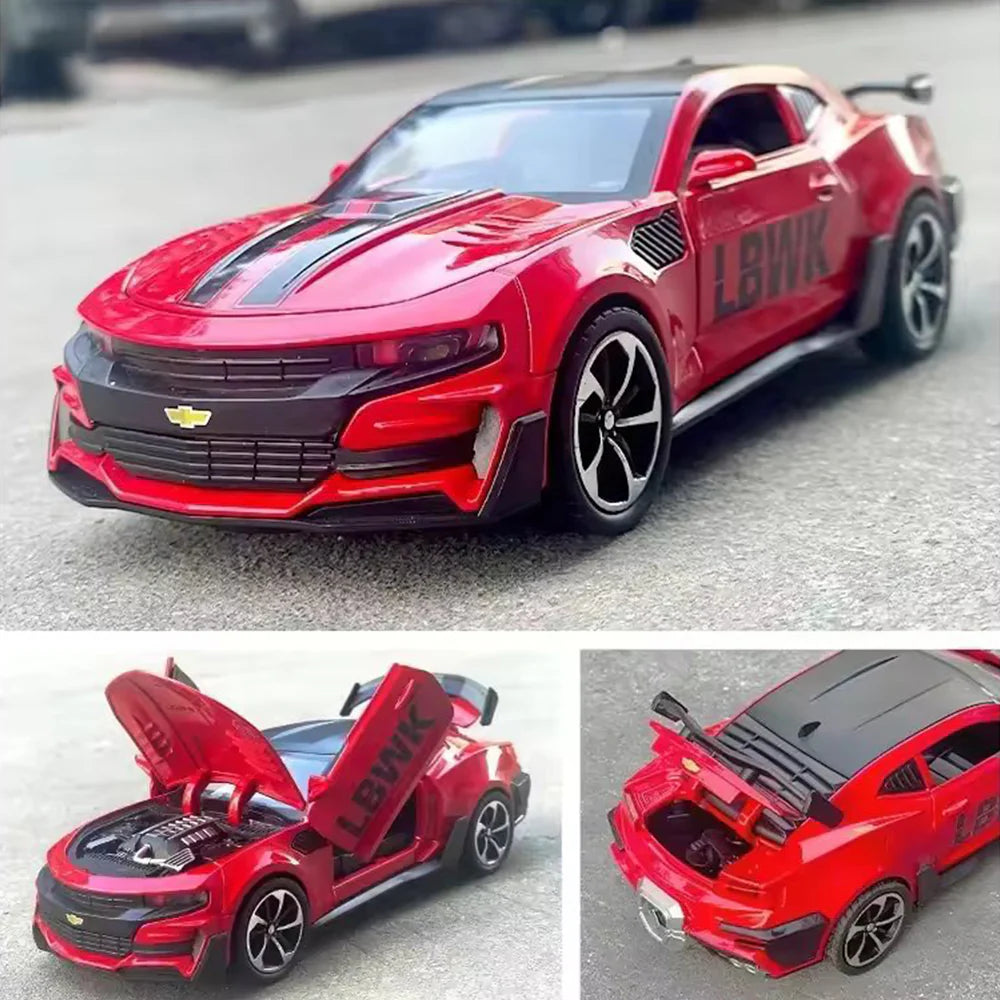 1:24 Scale Chevrolet Camaro Die-Cast Model - Alloy Muscle Car with Opening Doors