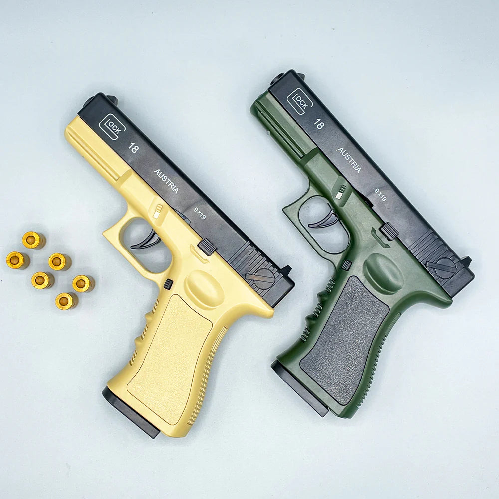 Automatic Shell Ejection Soft Bullet Toy Gun for Kids