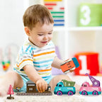 17-Piece Electric Train Track Set - Locomotive & Engineering Vehicles for Kids