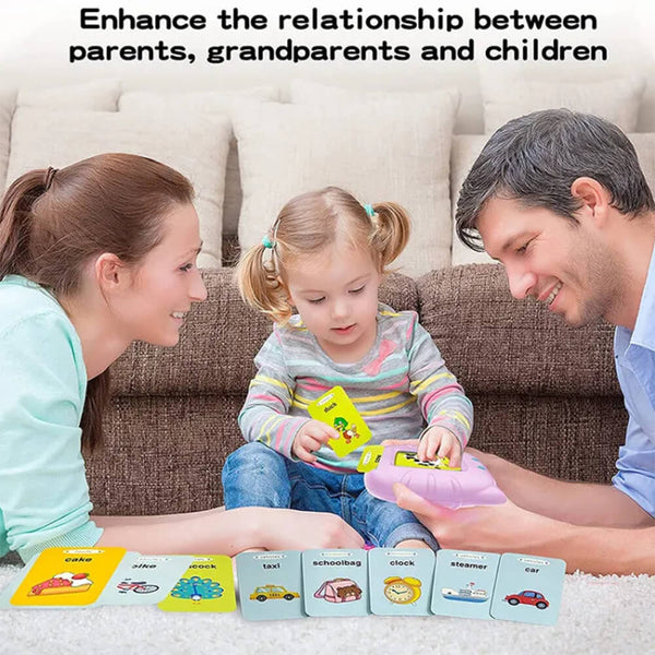 Rechargeable Flash Card Reader - Educational Learning Toy for Toddlers
