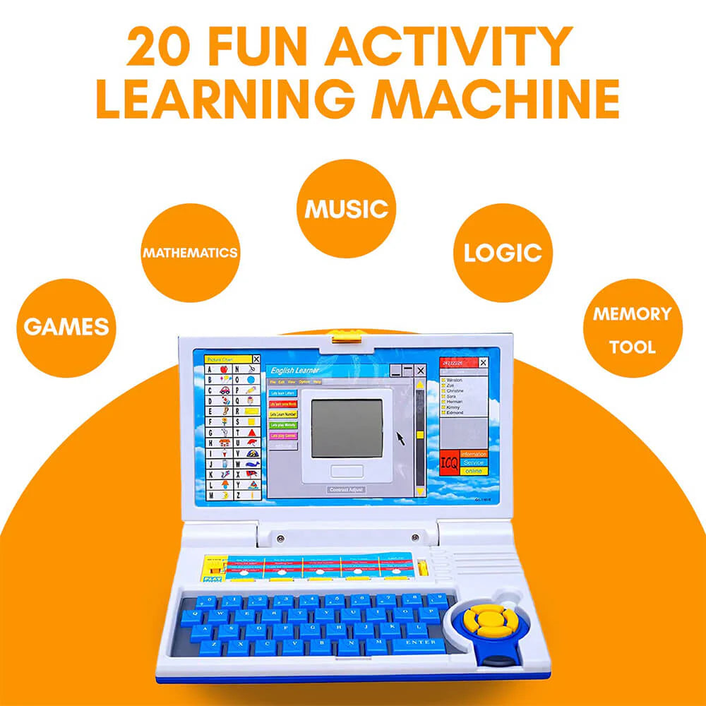 Computer English Toy Kids Educational Learning Laptop - English Alphabet & Numbers Toy Comp ...