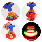 LED Gyroscope Spinning Top Toy - Light-Up Musical Spinner for Kids
