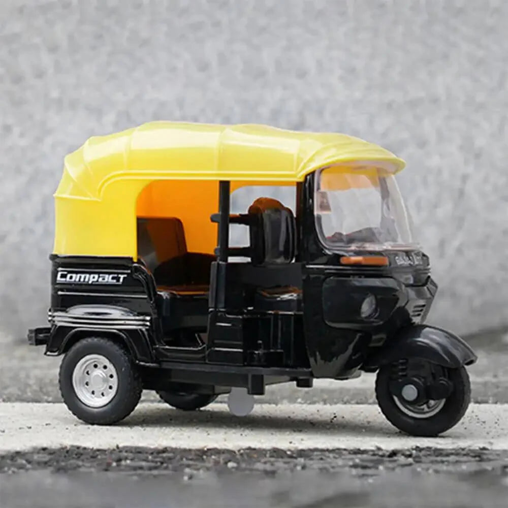 1:14 Scale Metal CNG Auto Rickshaw - Diecast Pull-Back Toy Secondary image