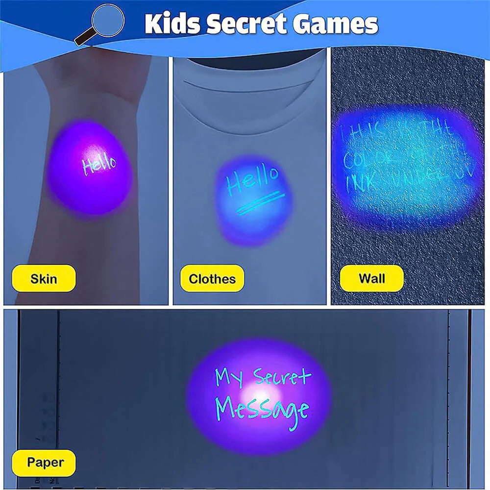 Pack of 2 - Invisible Magic Pen With Uv-light