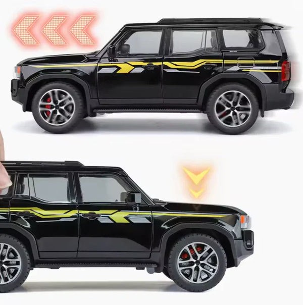 1:24 Scale Toyota Land Cruiser Prado LC250 Die-Cast Model - Alloy with Light & Sound