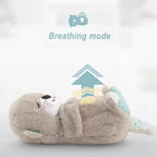 Breathing Bear Plush Toy - Soothing Sleep Companion with Music, Light & Motion