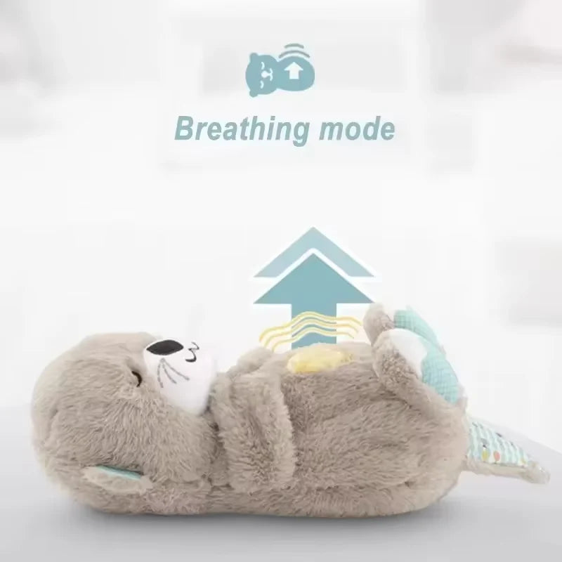 Breathing Bear Plush Toy - Soothing Sleep Companion with Music, Light & Motion