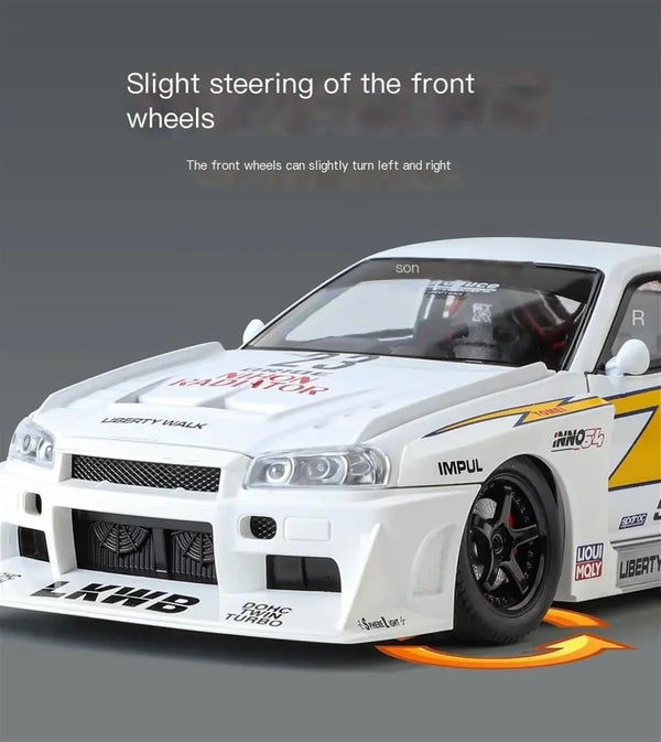 1:24 Scale Nissan Skyline GT-R R34 Die-Cast Model