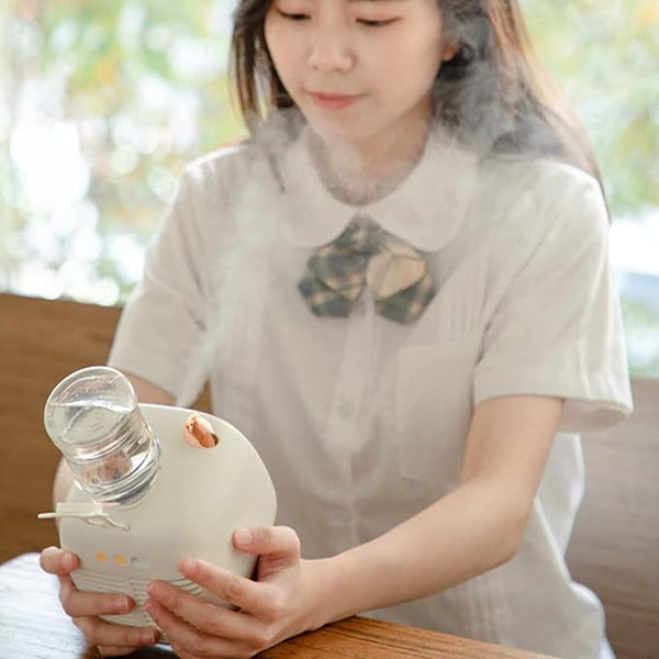 Portable Mini Air Conditioning Fan - Desk Misting Fan With 1200mAh Battery, USB Type-C Charging