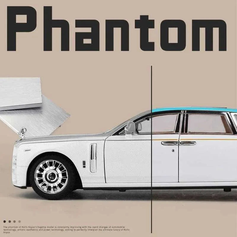 1:24 Die-Cast Rolls-Royce Phantom - Luxury Collectible with Light & Sound