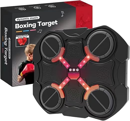 Multi-Speed Adjustable Electronic Boxing Game Mat - Interactive Light & Sound Training Toy