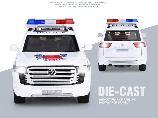 1:24 Scale Toyota Prado LC-300 Die-Cast Model - 6 Openable Doors with Lights & Music