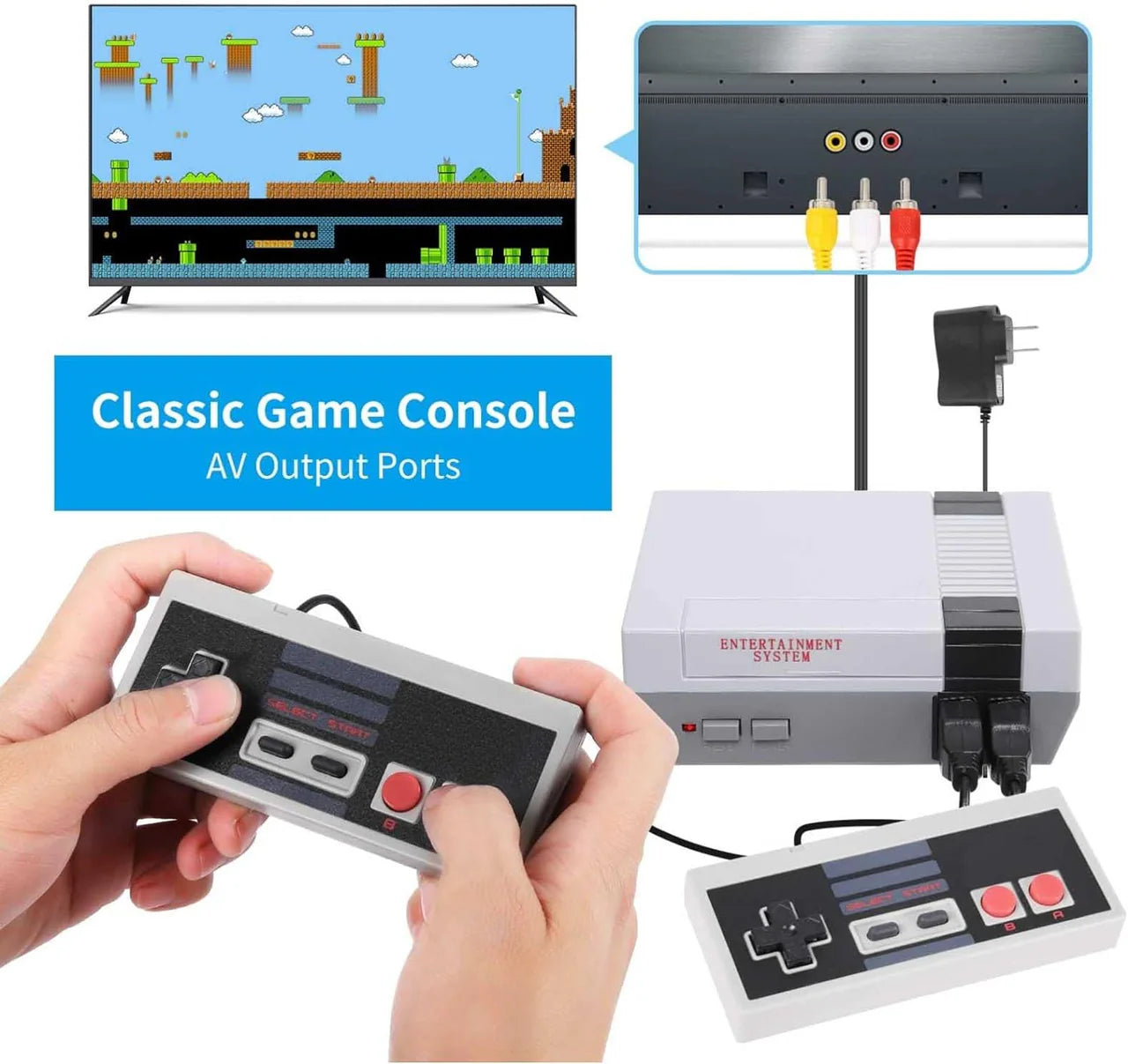 620 Built in Games Mini Vintage Retro Tv Game Main image