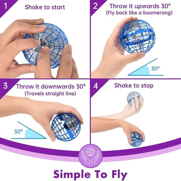 Gyrosphere Flying Spinner Ball for Kids