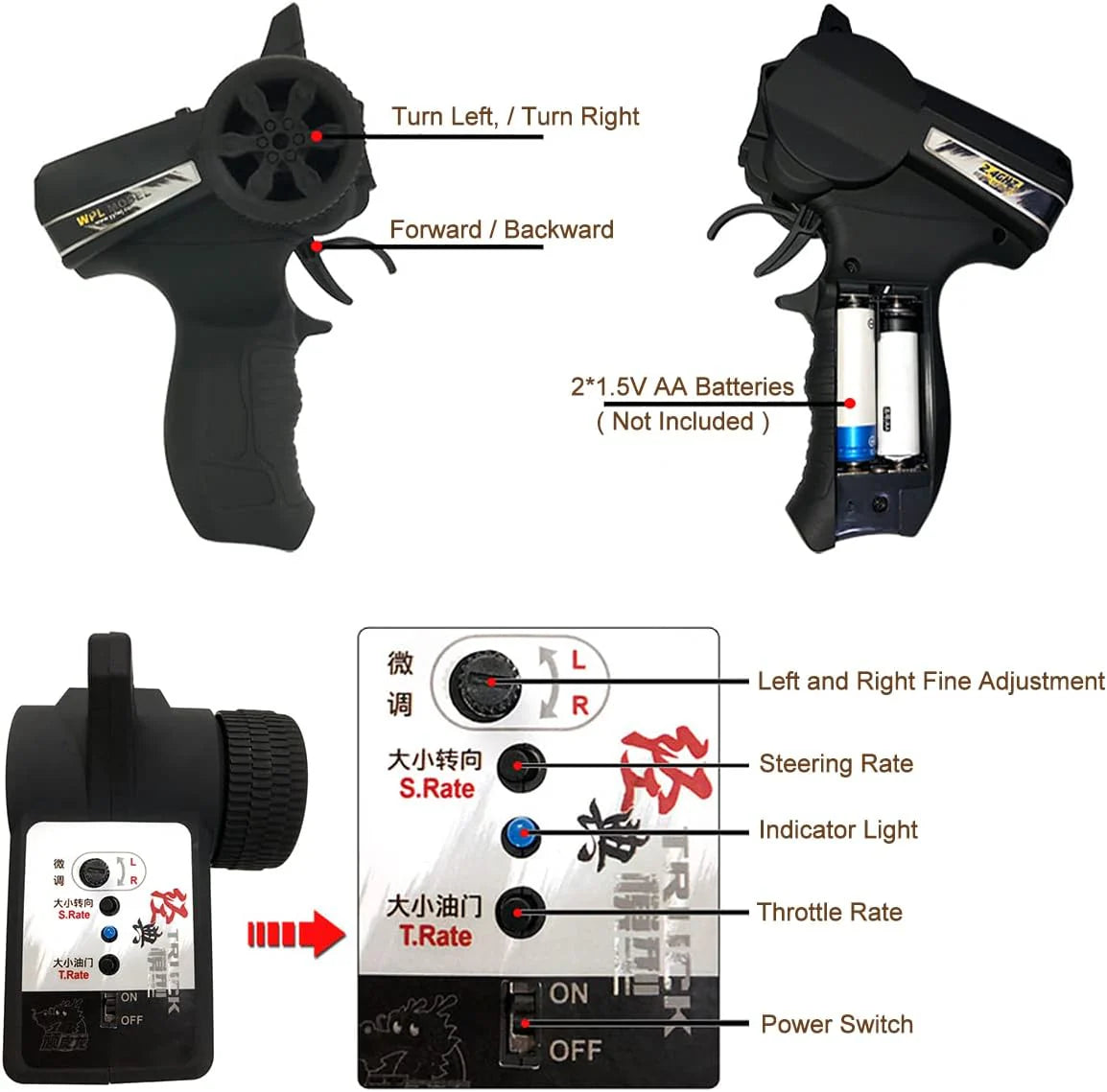 Remote Control Suzuki Pickup - 1:10 RC Off-Road Truck with 4WD & Drift