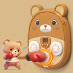 Kids Boxing Toy with Music & Lights - Interactive Bear Punching Bag Game