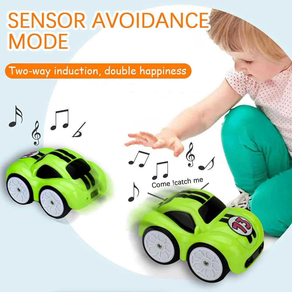 Smart Mini RC Car - 2.4GHz Remote Control with Induction Sensor & Follow Mode