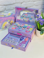 Magical Unicorn Makeup Kit for Kids - Washable Pretend Play Cosmetics Set