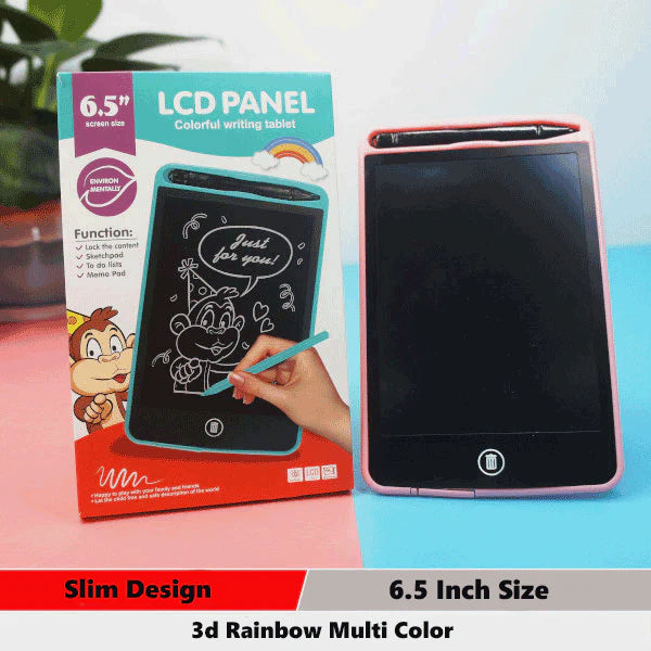 LCD Writing Tablet 6.5" - Reusable Digital Drawing Board with Erase Button Main Image