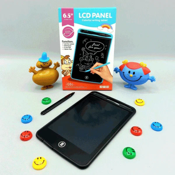 LCD Writing Tablet 6.5" - Reusable Digital Drawing Board with Erase Button