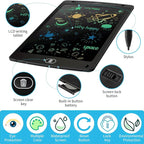LCD Writing Tablet 6.5" - Reusable Digital Drawing Board with Erase Button