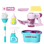 Kids Cleaning Pretend Play Set - Educational Housekeeping Toy Kit