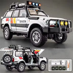 1:24 Scale Toyota Land Cruiser LC80 Diecast Model - Metal Car with Lights & Sound