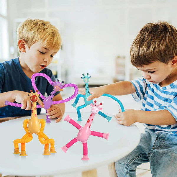 Cute Giraffe Stretch Tube Stress Relief Sensory Toy