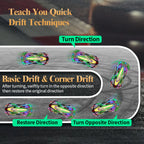 RC Drift Racing Car - Remote Control Championship Car with Smoke Effect & LED Lights