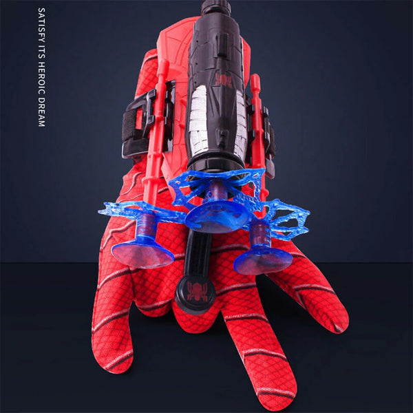 Spider Web Shooter Toy Set - Superhero Gloves with Suction Cup Launcher for Kids