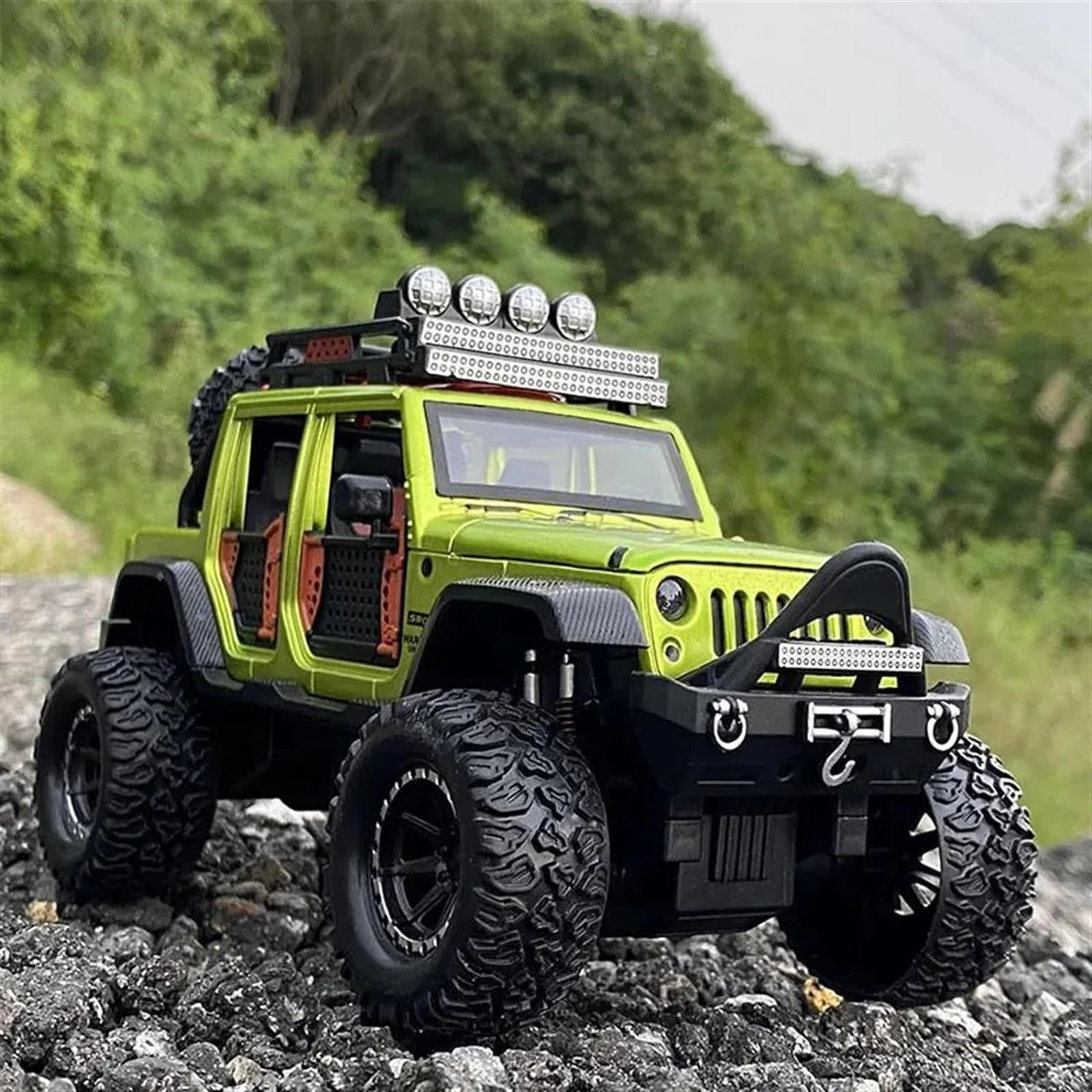 1:24 Scale Jeep Wrangler Rubicon Die-Cast Model - Alloy 4x4 Off-Road SUV